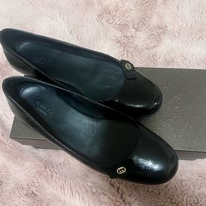 Black Gucci Ballet Flat with bow